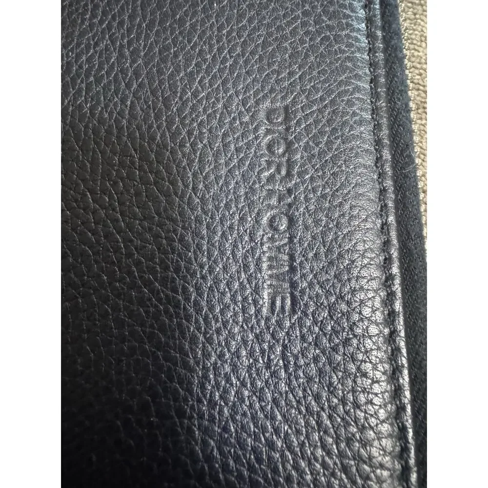 Dior Homme Men’s Leather Portfolio Document Holder Black/Navy – Made in Italy